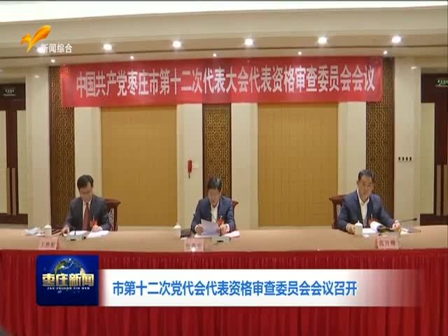 市第十二次党代会代表资格审查委员会会议召开